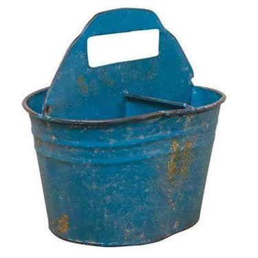 Blue Divided Pail - The Fox Decor